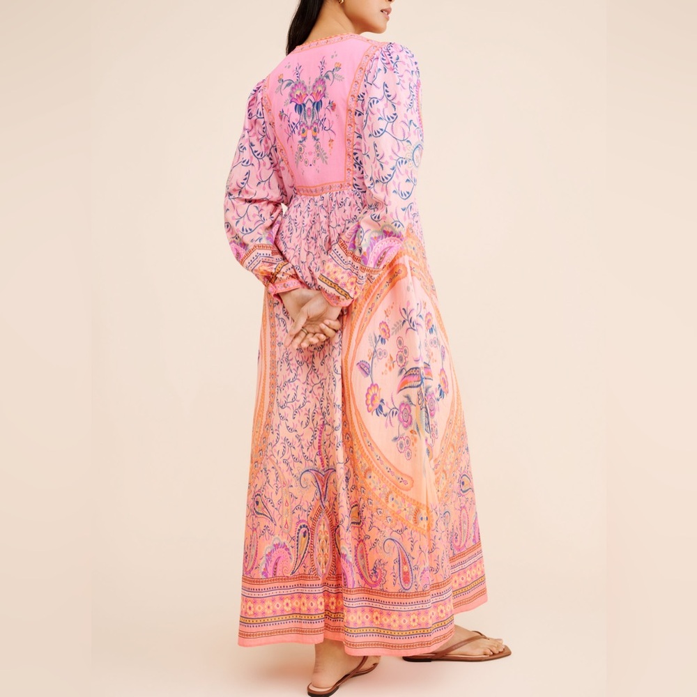 FARM Rio Pink and Orange Maxi Dress - Picture 9 of 14